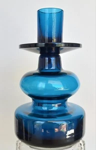 Kosta Boda Bertil Vallien Blue series Glass Candle Holder MCM Sweden - Picture 1 of 6