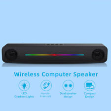 Wireless Bluetooth PC Speakers Subwoofer Stereo Bass AUX TF USB Computer Speaker