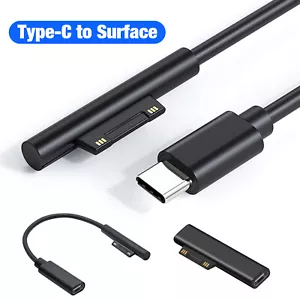 Adaptador de cable de carga rápida USB-C PD para Microsoft Surface Laptop Pro7 Go3 Book2 - Imagen 1 de 13