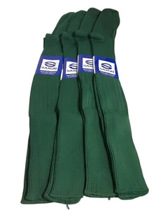 Saxon Green Soccer Socks Nylon Stretch Size 10-13 Shoe Size 7-12 Pack Of 4 - Picture 1 of 7