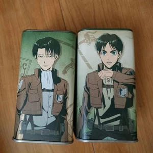 Attack On Titan Character Steel Cup Set - USJ Collaboration Collectible - Picture 1 of 3