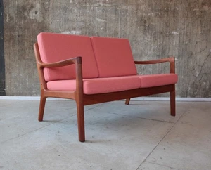 Ole Wanscher Cado Teak 2-Sitzer Sofa Neubezug Vintage 60er Mid-Century 2-Seater - Bild 1 von 11