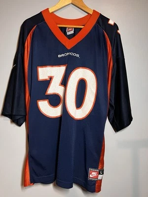 Camiseta de fútbol americano vintage de los 90 NFL Nike Terrell Davis Denver Broncos talla grande (44 Foto 1 de 4