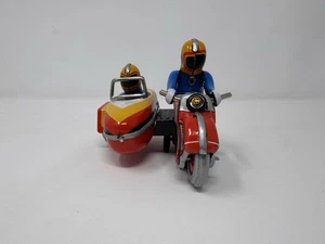 Vintage Toy Tin Colorful Motorcycle w/ Sidecar Collectible Adult Toy - Picture 1 of 5