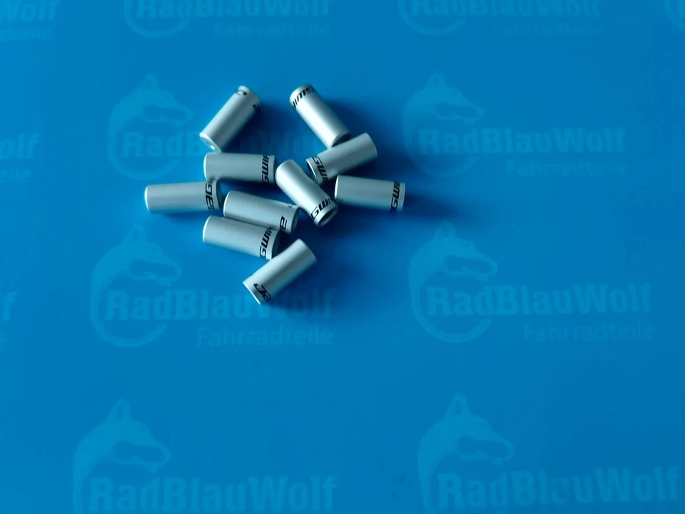 10 x Endkappen Jagwire Silber 5mm