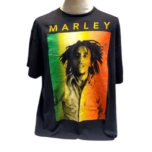 Bob Marley T-Shirt Black Short Sleeve Size XXL Mens - Picture 1 of 8