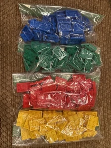 Lot Of 175 Piece Genuine LEGO 2x3 Green, Yellow, Red, Blue Plates 3021 Brand New - Picture 1 of 5