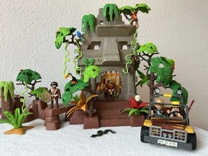 Playmobil Dschungel-Sets 3015 & 3016 mit Jeep & Felsbrocken - Bild 1 von 17