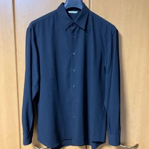 Camicia Auralee Lana Viyella Uomo Taglia Nota Lana Super120s Vestibilità Relaxed Usata - Foto 1 di 5