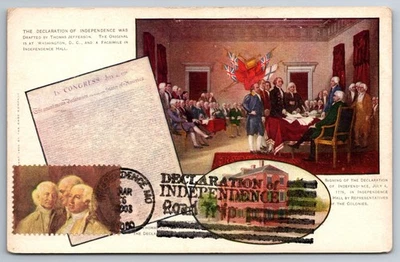 #1687e Declaration of Independence Maxi Card w/Independence Mo. Pict Cancel - Image 1 of 2