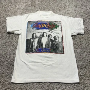 Candlebox Concert T Shirt Mens M/L 1990s Rock Band Tee White Boot Single Stitch - Picture 1 of 9