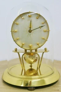 Antique Kaiser 400 Day Anniversary World Earth Globe Torsion Mantle Clock - Picture 1 of 24