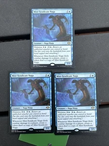 3 MTG Magic The Gathering Cards Mist-Syndicate Naga Modern Horizons Regular - Picture 1 of 8