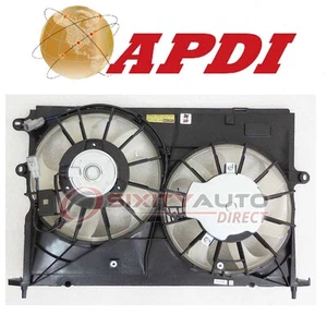 APDI Dual Radiator & Condenser Fan Assembly for 2009-2010 Toyota Corolla - lj - Picture 1 of 5