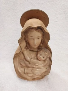 Vintage Jungfrau Maria Jesuskind Übertopf Vase Madonna Mutter Kind Neuwertig - Bild 1 von 12