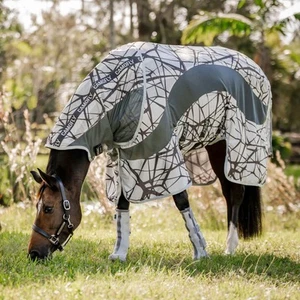 Horseware Amigo Camofly Plus Detach-A-Neck Fly Rug - CamoFly Print/Grey - Picture 1 of 6
