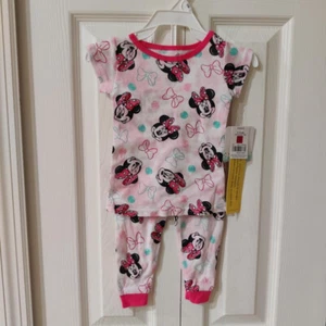Disney Baby Minnie Mouse Pajama Sleep Pant Set 12 months New - Picture 1 of 2