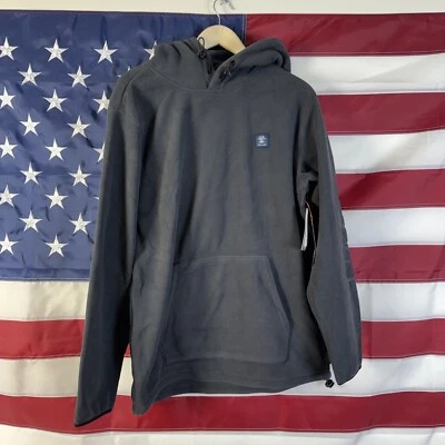 Moletom com capuz Rip Curl Searchers Deeper Polartec lã 200 logotipo em relevo preto grande - Imagem 1 de 4