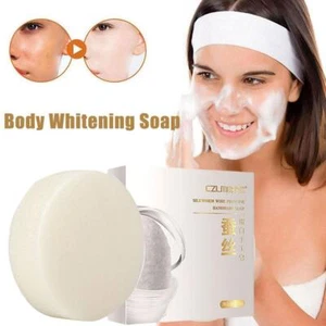 Silk Protein Soap Body Whitening Forearm Knee Bleaching Dark Spot Soap C5O0 - Picture 1 of 11