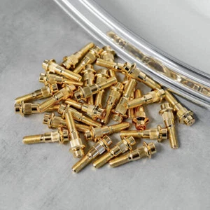 140x Gold BBS RC RT 2PC Split Rim Assembly Bolts M7 30mm RC090 RC041 RC035 - Bild 1 von 2