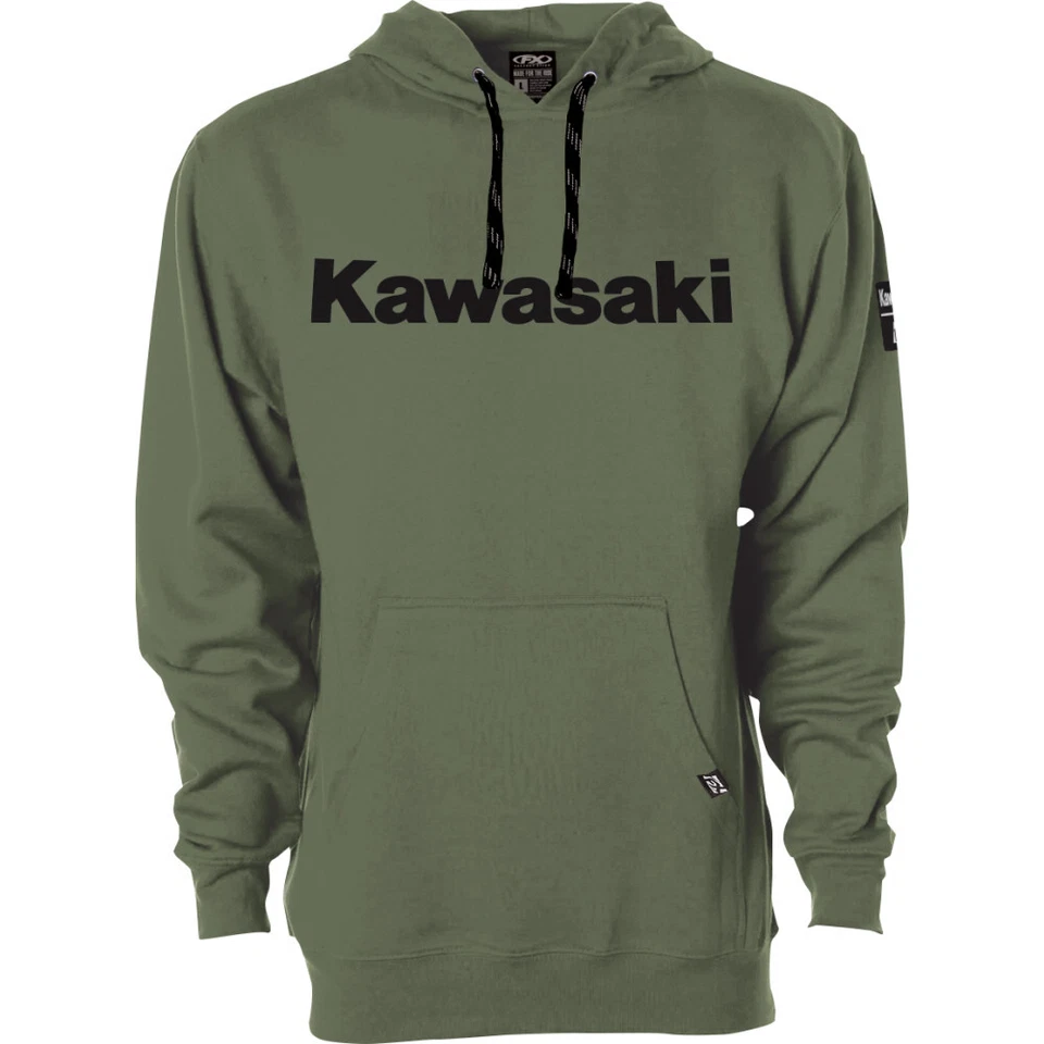Sudadera con capucha Factory Effex Kawasaki Squad - Verde militar | Grande Foto 1 de 1