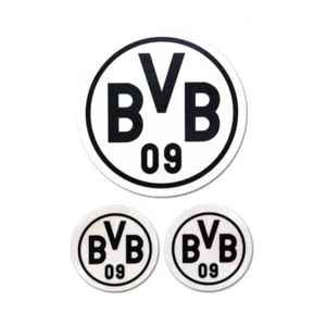 Borussia Dortmund Autoaufkleber 3er Set-  Logo schwarz - Aufkleber Sticker BVB  - Bild 1 von 1