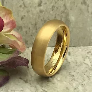 6mm Tungsten Ring,Custom Engraved Wedding Band, Unisex Ring -Free Engraving - Picture 1 of 6