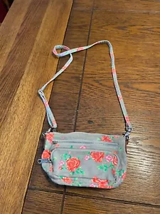 Victorias secret pink floral crossbody purse multicolor - Picture 1 of 4