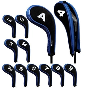 12 Pcs Neoprene Golf Iron Head Covers Set Fits Callaway Ping Taylormade Titleist - Picture 1 of 17
