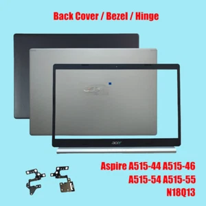 New LCD Back Cover / Bezel / Hinges For Acer Aspire A515-44 A515-46 A515-54 54 G - Afbeelding 1 van 14