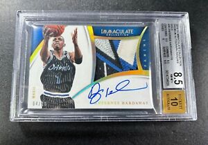 2014-15 Immauclate Premium Patch Auto Gold Anfernee Penny Hardaway /10 BGS8.5/10