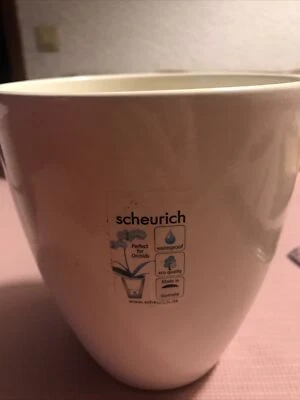 Großer Scheurich Blumentopf Orchideen Topf creme, Eco Qualität, Waterproof. - Bild 1 von 4
