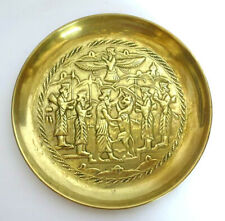 Judaica Wall Plate Approx. 1880 King David And The Lion