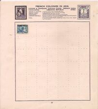 INDO-CHINA stamp on an album page.