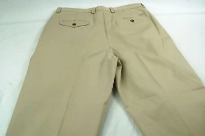 Pantalones para hombre Cutter & Buck 34 x 32 plisados con puños - Falta botón superior #V841 Foto 1 de 4
