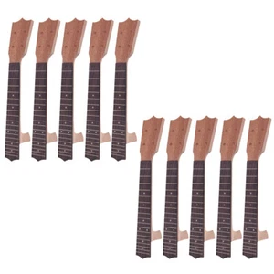 10 Set Luthier DIY Unfinished 23 inch Concert Ukulele Neck Fingerboard - Picture 1 of 6