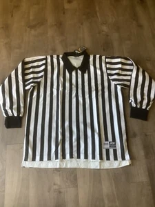 3N2 7220-01 Mens Water Resistant Referee Officials Shirt Black White Size 3XL - Picture 1 of 13
