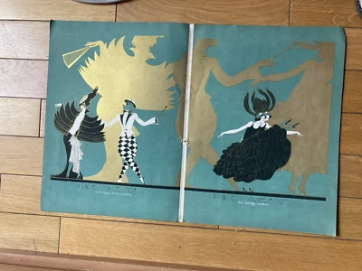 MOURGUE Lithographie Art Deco Fashion Femina 1923 Die Tänze Von Heute - Bild 1 von 4