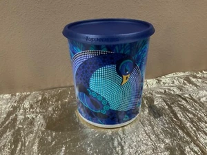 New Tupperware Beautiful One Touch “C” Canister 3.1L  Peacock Theme - Picture 1 of 9