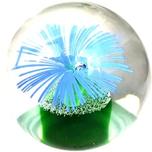 Beranek Art Glas Briefbeschwerer Vase mundgeblasen Made Czech Republic dick schwer - Bild 1 von 5