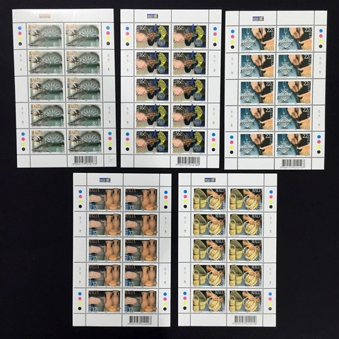 2006 Malta Maltese Crafts Sheet of 10 Stamps Unmounted Mint NH #1455 Cover