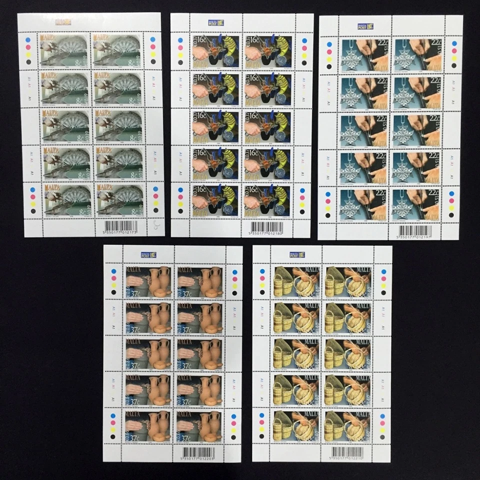 2006 Malta Maltese Crafts Sheet of 10 Stamps Unmounted Mint NH #1455 - Image 1 of 1