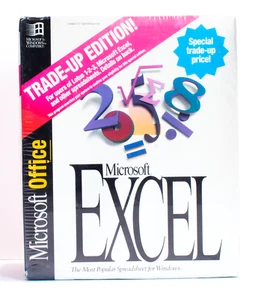 Microsoft Excel 5.0 Trade-Up Edition für Windows 3,5" Disketten VERSIEGELT - Bild 1 von 2