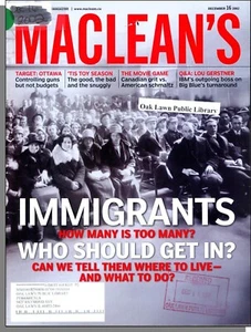 Maclean's - 2002, December 16 - Immigrants: How Many is Too Many? Who Gets In? - Picture 1 of 2