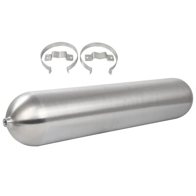 Air Ride Suspension System 9 Port 5 Gallon Raw Aluminum Air Tank 33" Seamless Foto 1 de 4