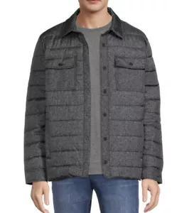 George Men's Shirt Jacket, Size Small Charcoal - Picture 1 of 5