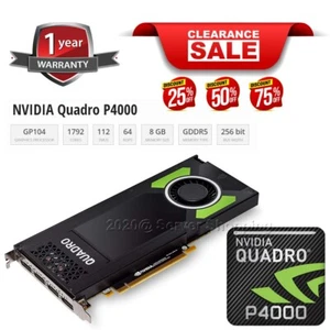 NVIDIA QUADRO P4000 WORKSTATION GPU 8GB GDDR5 GRAFIKKARTE - Bild 1 von 7