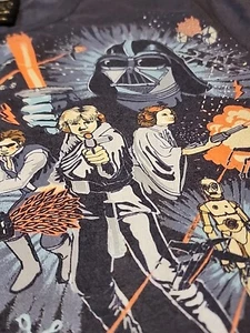 Vintage Star Wars Tee XXL Marc Ecko Darth Vader Luke Skywalker Movies Sci Fi - Picture 1 of 9