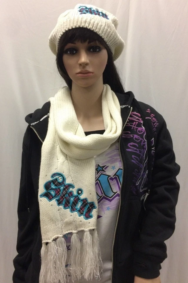 Boina y bufanda para mujer Skin Industries ''Marfil'' Foto 1 de 1