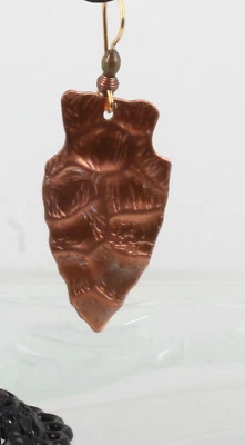 Copper Arrowhead Earrings Fashion  6898B - Image 1 of 3